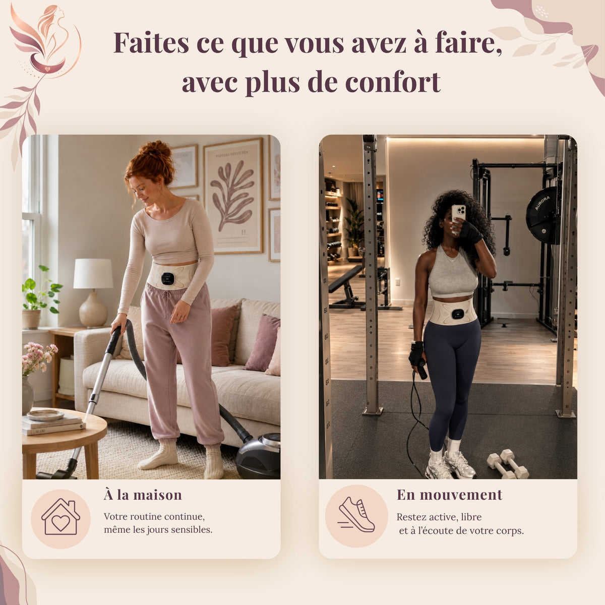 Avelora • Ceinture menstruelle Chauffante