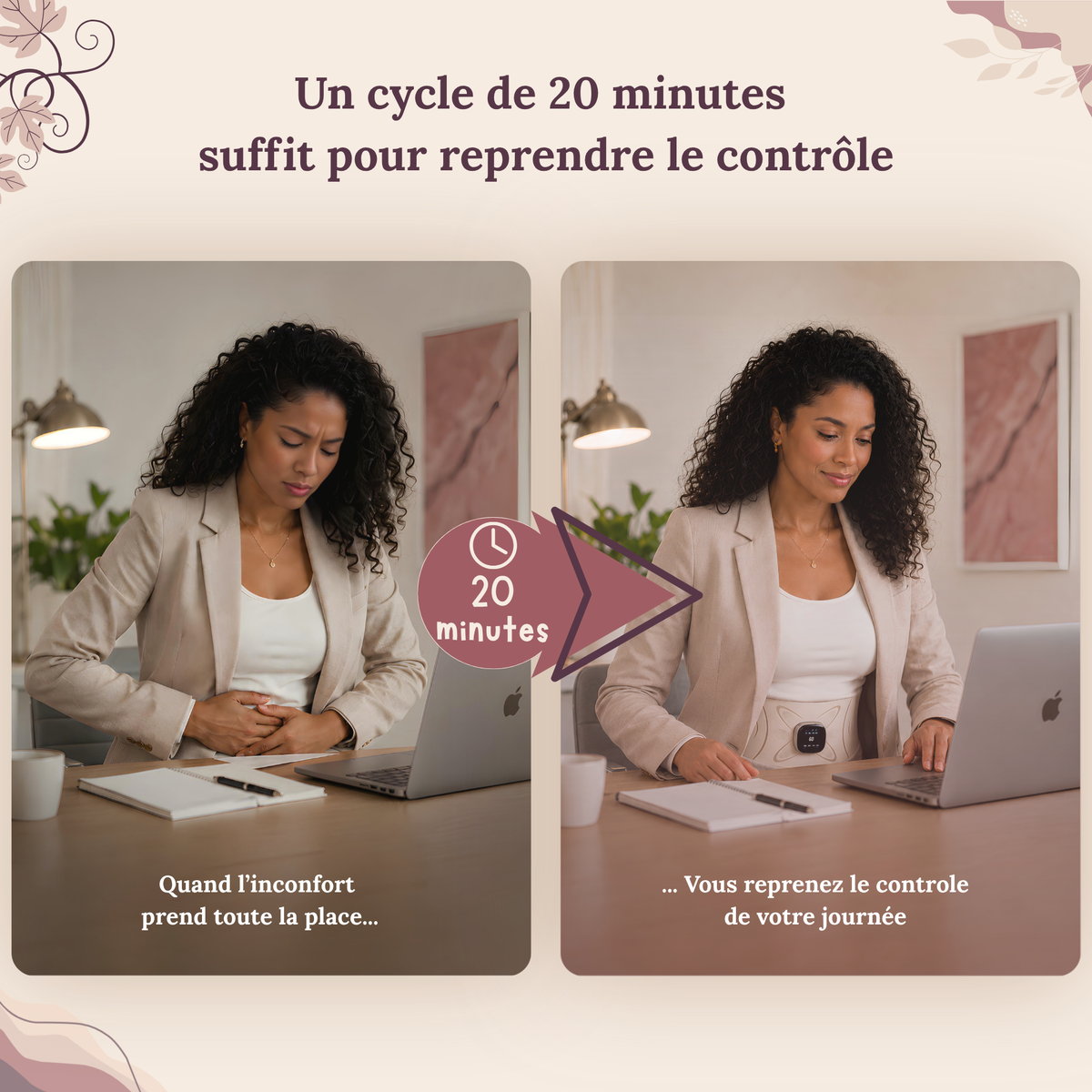 Avelora • Ceinture menstruelle Chauffante